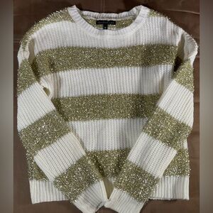 Derek Heart Striped Sweatshirt (M)